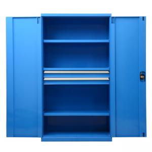 置物柜（蓝色）双开3层+2抽