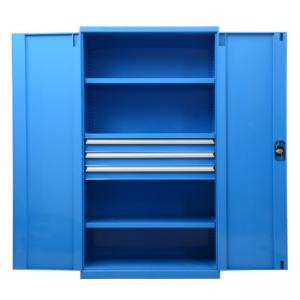 置物柜（蓝色）双开3层+3抽