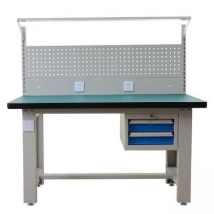 单桌+620立柱+电器板（灰）+300方孔挂板+灯板+二抽吊柜