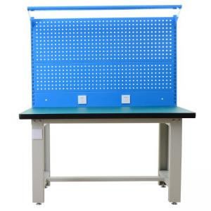 单桌+920立柱+电器板+300方孔挂板+456方孔挂板+灯板